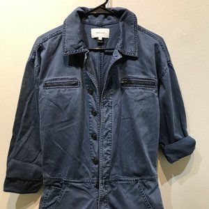Current/elliott The Penny Denim Boilersuit In Blue SZ  2 (medium)